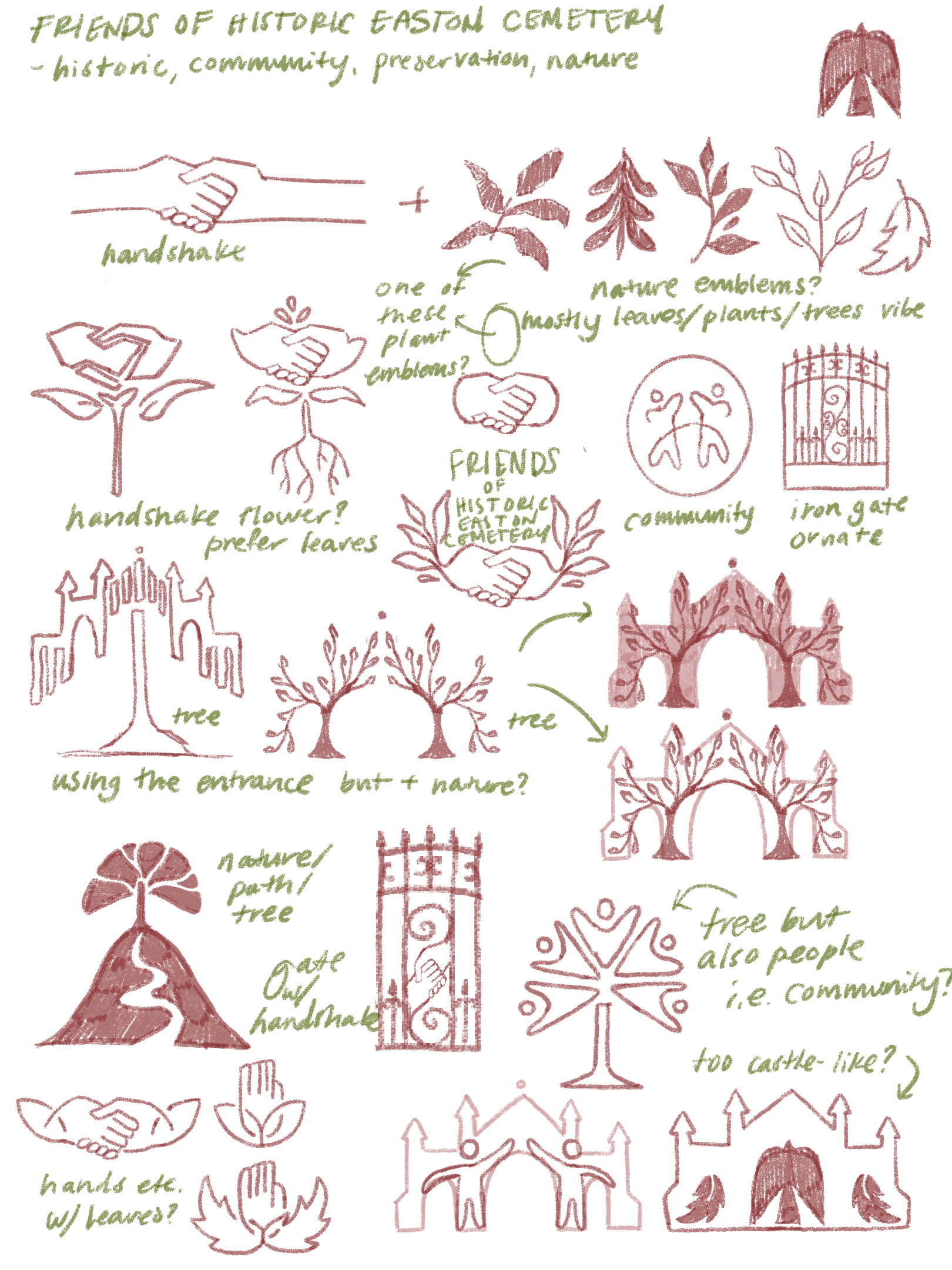 logo development sketches