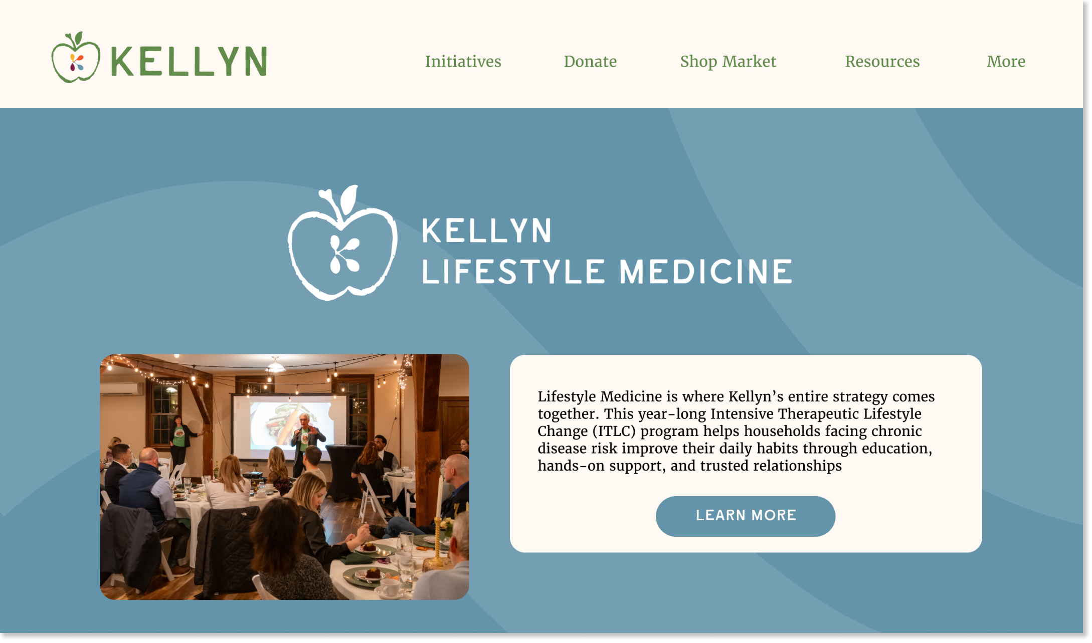 Kellyn webpage example - kellyn lifestyle medicine
