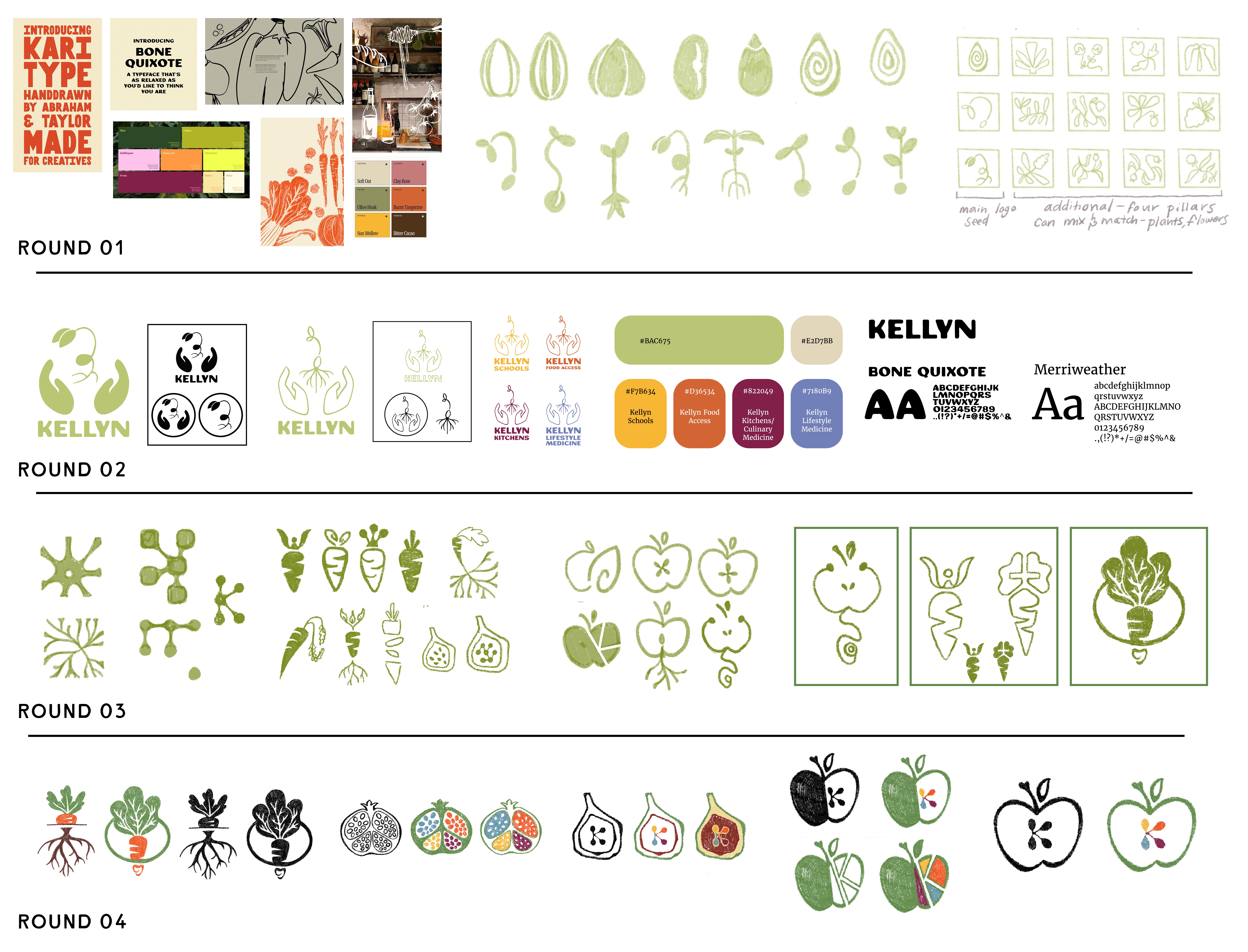 logo brainstorm sketches