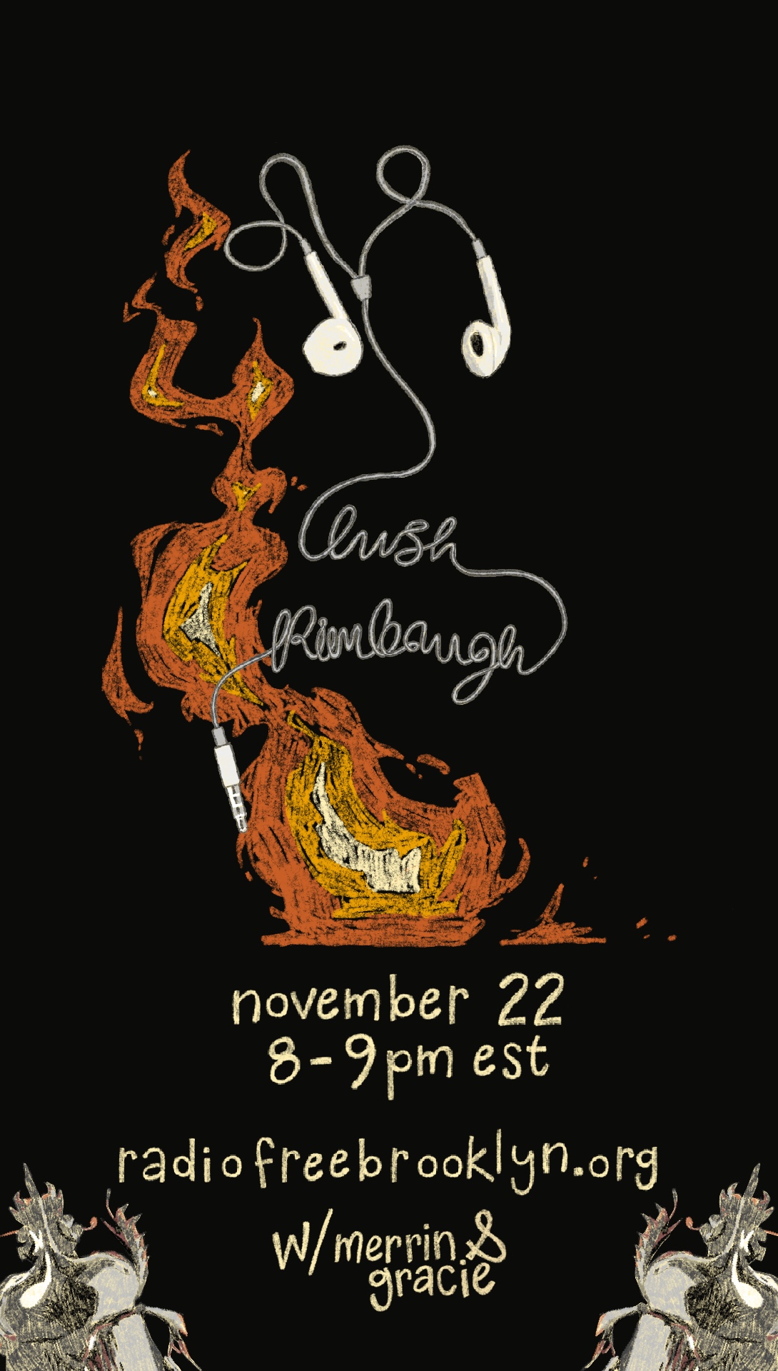 lush rimbaugh instagram story - fire