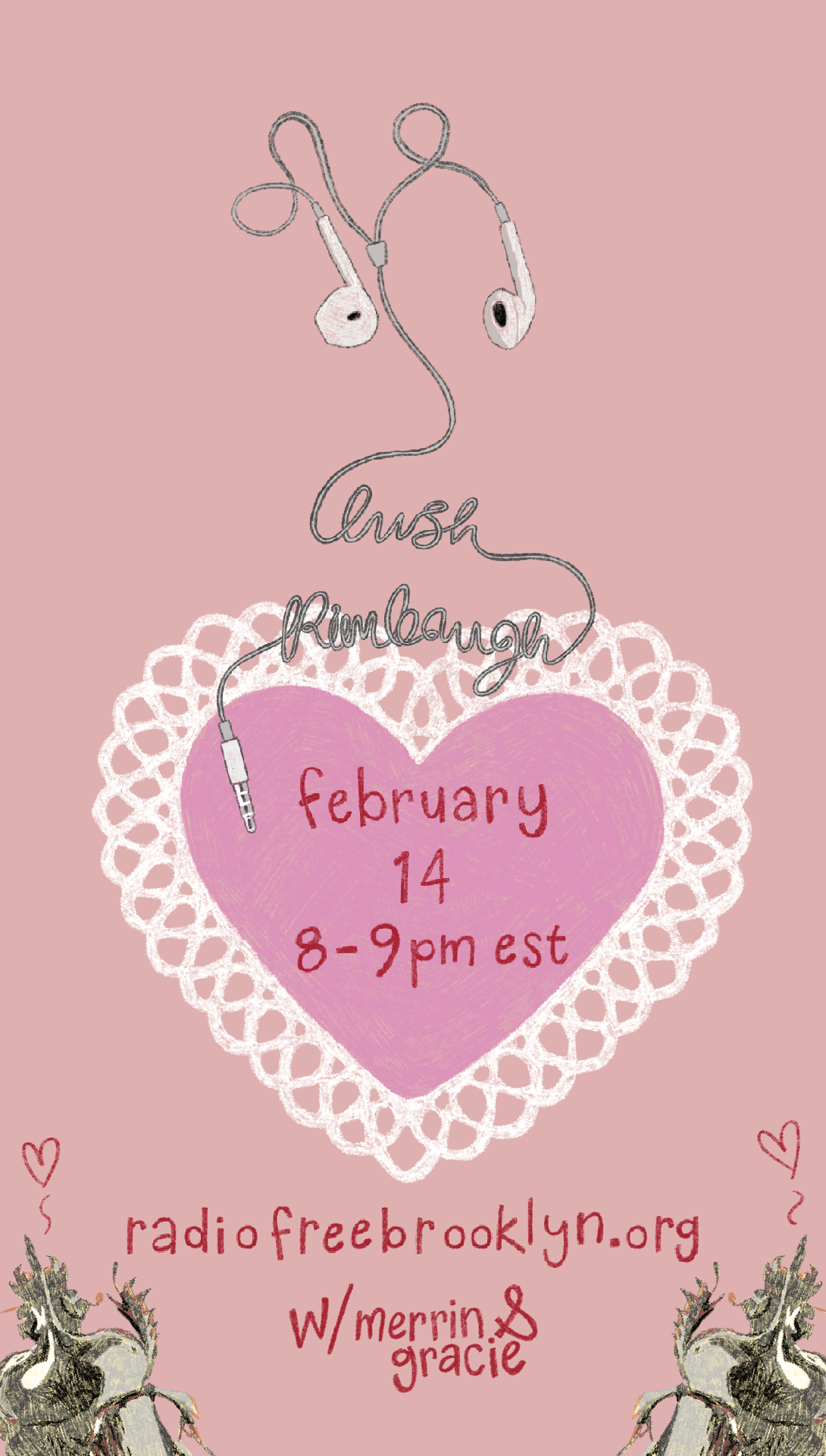 lush rimbaugh instagram story - valentine's day