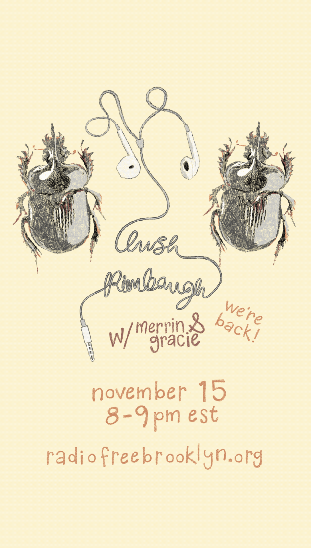 lush rimbaugh return announcement instagram story (animated)