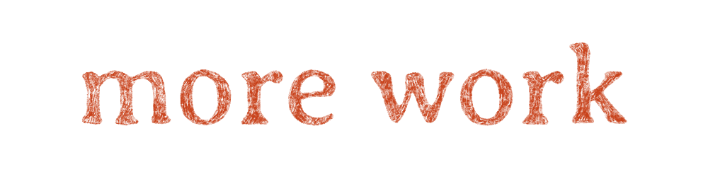 work here (and arrow pointing down)