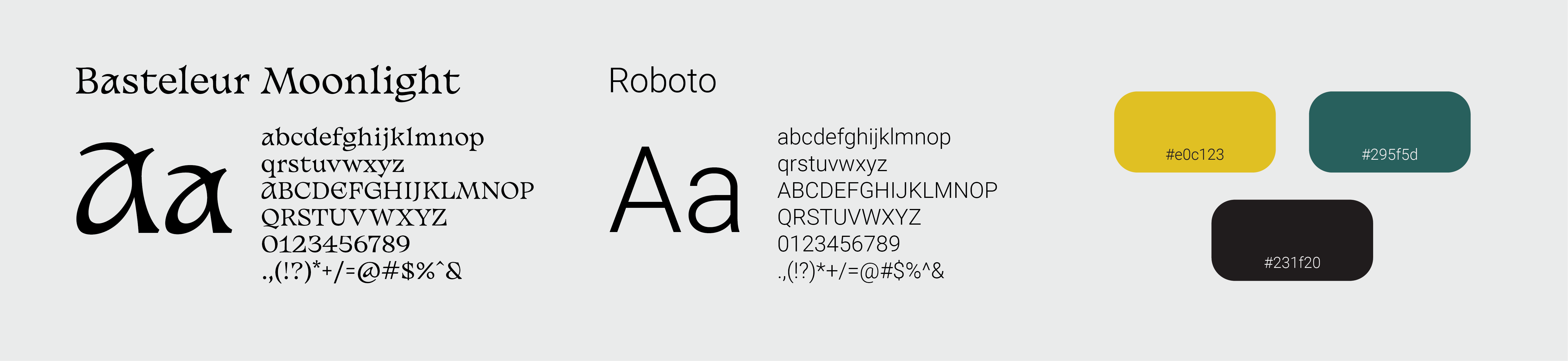 typography and color guide