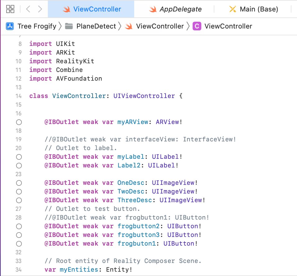 screenshot of app setup in xcode