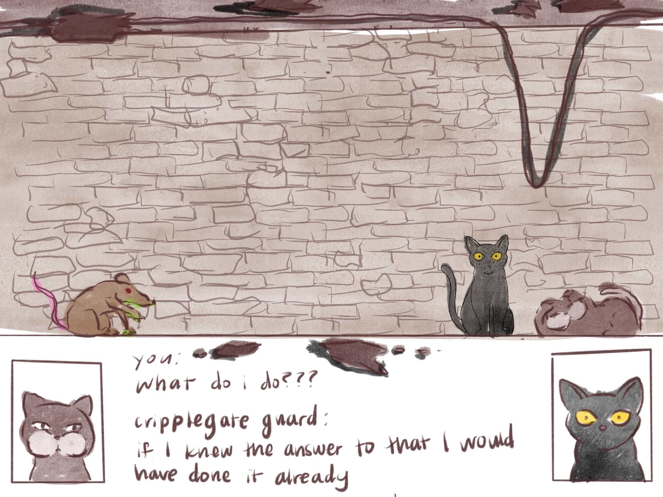 initial sketch of a room scene